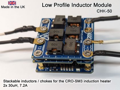Induction heater choke connections